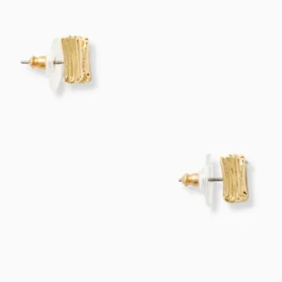 ♠️ Kate Spade ♠️️ "All Wrapped Up" Gold Bow Studs - Picture 5 of 7